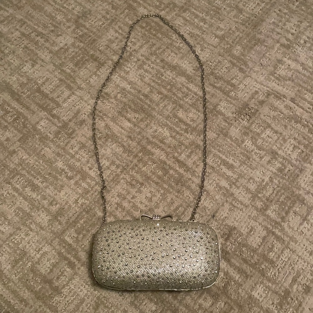 INC sparkly clutch